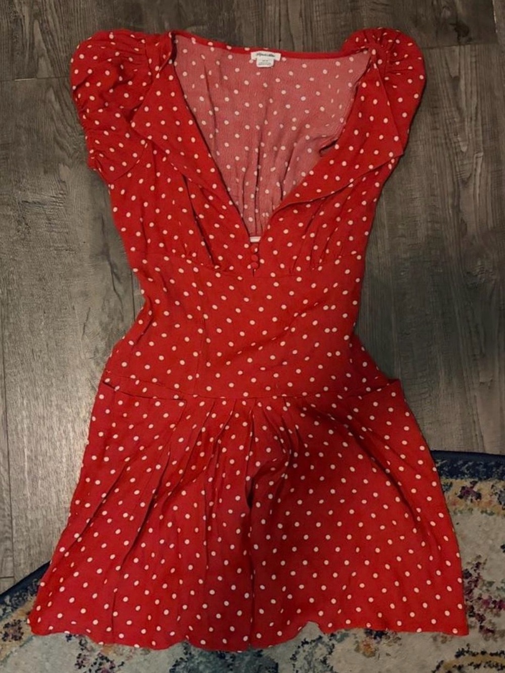 Urban Outfitters Red Polka Dot Mini Dress